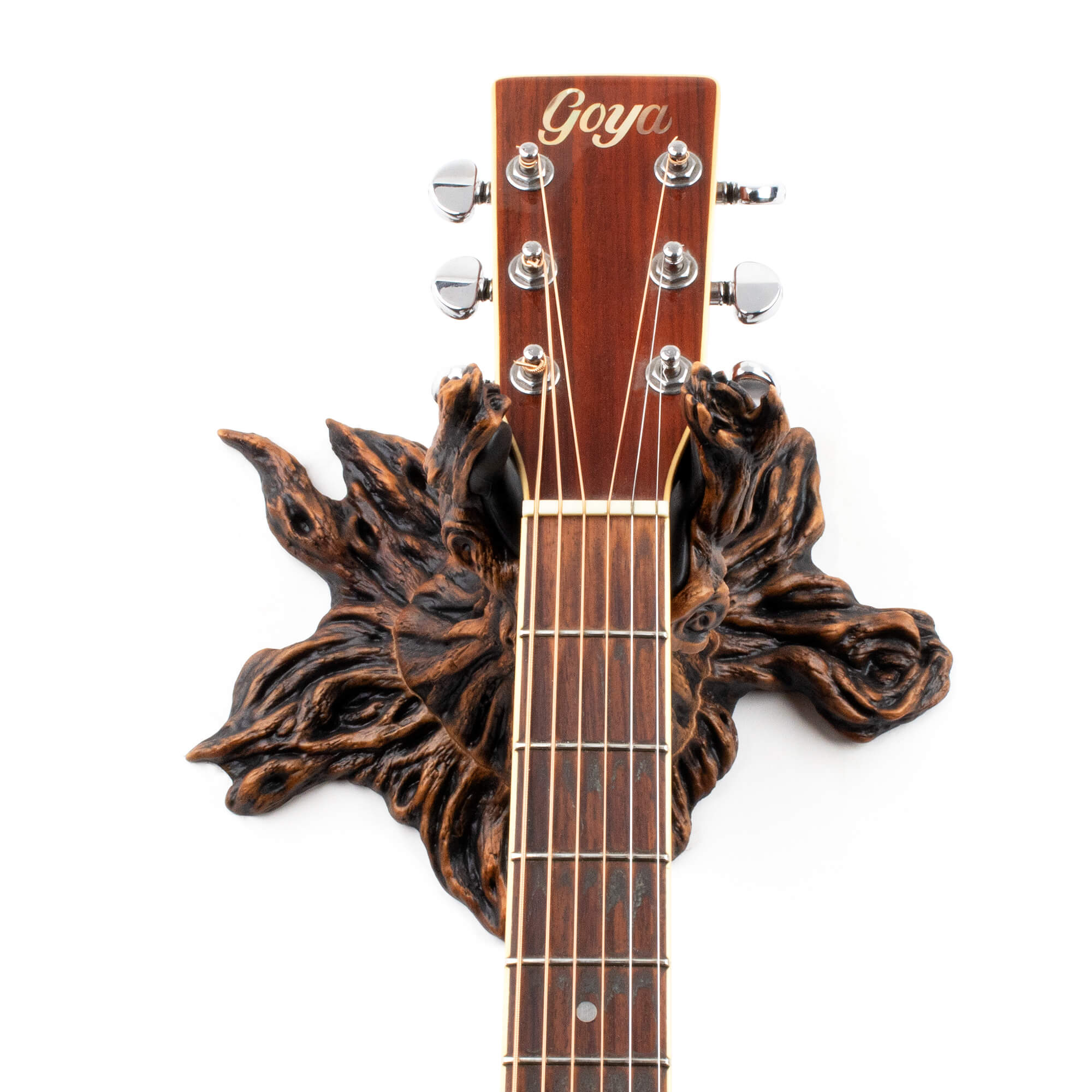 Banjo and acoustic guitar hanger wall stand.