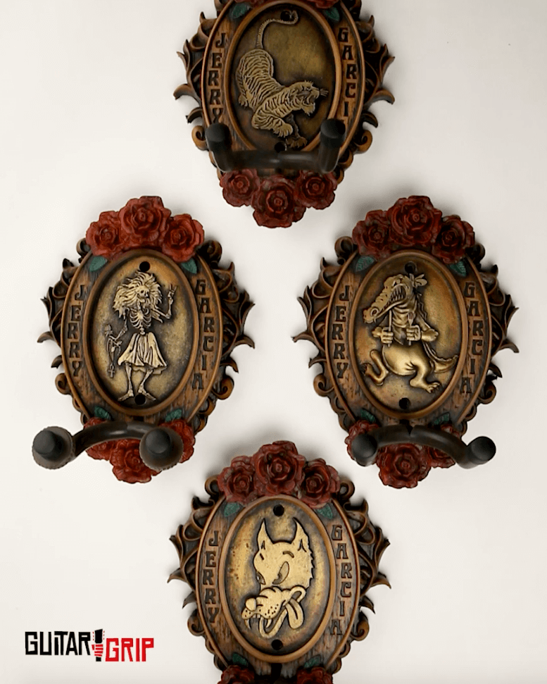 Jerry Garcia open box guitar hanger, Alligator. 