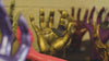 Crafting process of GuitarGrip hand-shaped guitar wall mount hangers behind the scenes.