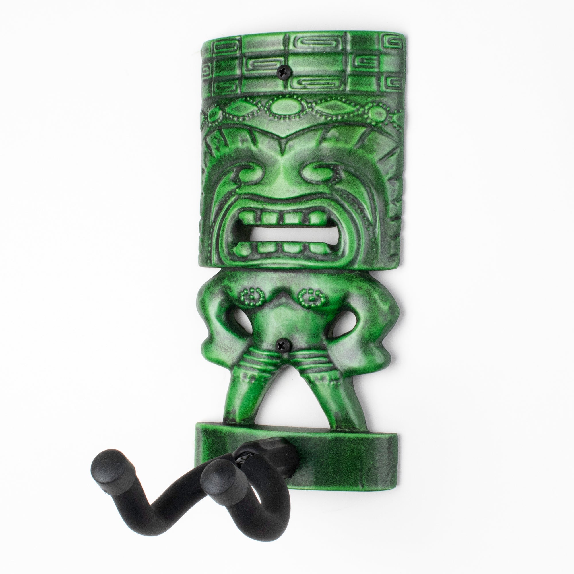 Green mandolin wall hanger mount. 